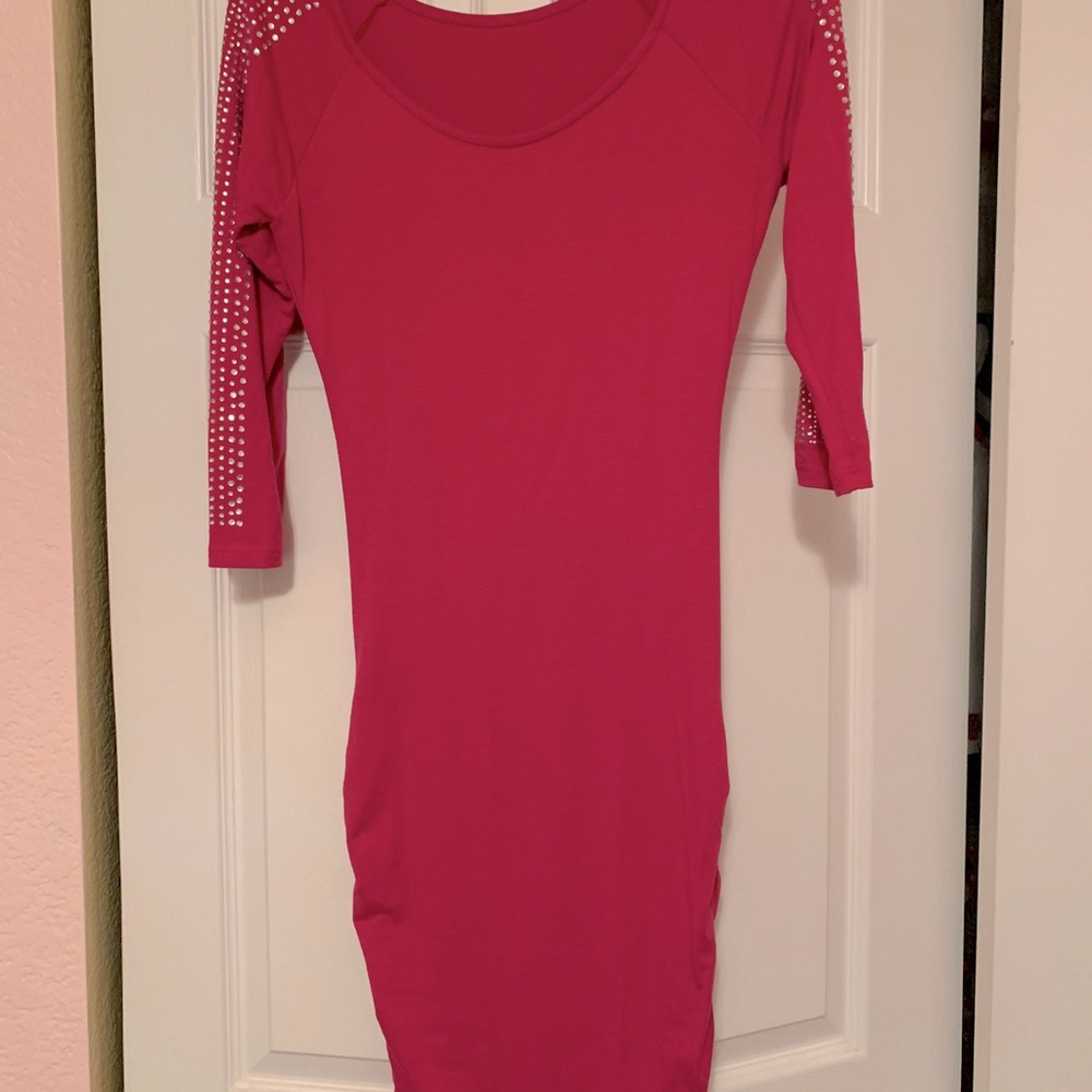 Fuschia pink dress